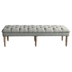 Classic Layla Tufted Bench - HomePop -Chair Promotion Store GUEST d8bdc382 0261 4d99 a034 b786d01d4671