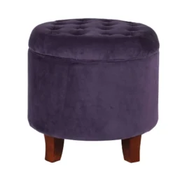 Large Round Button Tufted Storage Ottoman - HomePop -Chair Promotion Store GUEST d8c73764 d67d 47d1 857f 6ca5c25e12f7