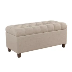 Ainsley Button Tufted Storage Bench - HomePop -Chair Promotion Store GUEST d9d3d51a 776f 48ef add6 b3c7897671b9
