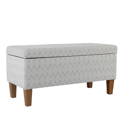 Large Textured Storage Bench - HomePop 5 Large Textured Storage Bench - HomePop - Image 5