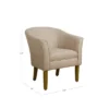 Modern Barrel Accent Chair - HomePop