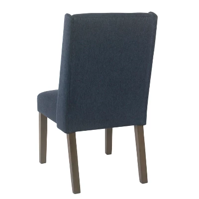 Set Of 2 Dinah Modern Dining Chairs Navy - HomePop 5 Set Of 2 Dinah Modern Dining Chairs Navy - HomePop - Image 5