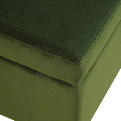 Medium Storage Bench With Metal Legs - HomePop 5 Medium Storage Bench With Metal Legs - HomePop - Image 5