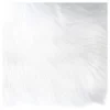 Faux Fur Rectangle Bench White - HomePop